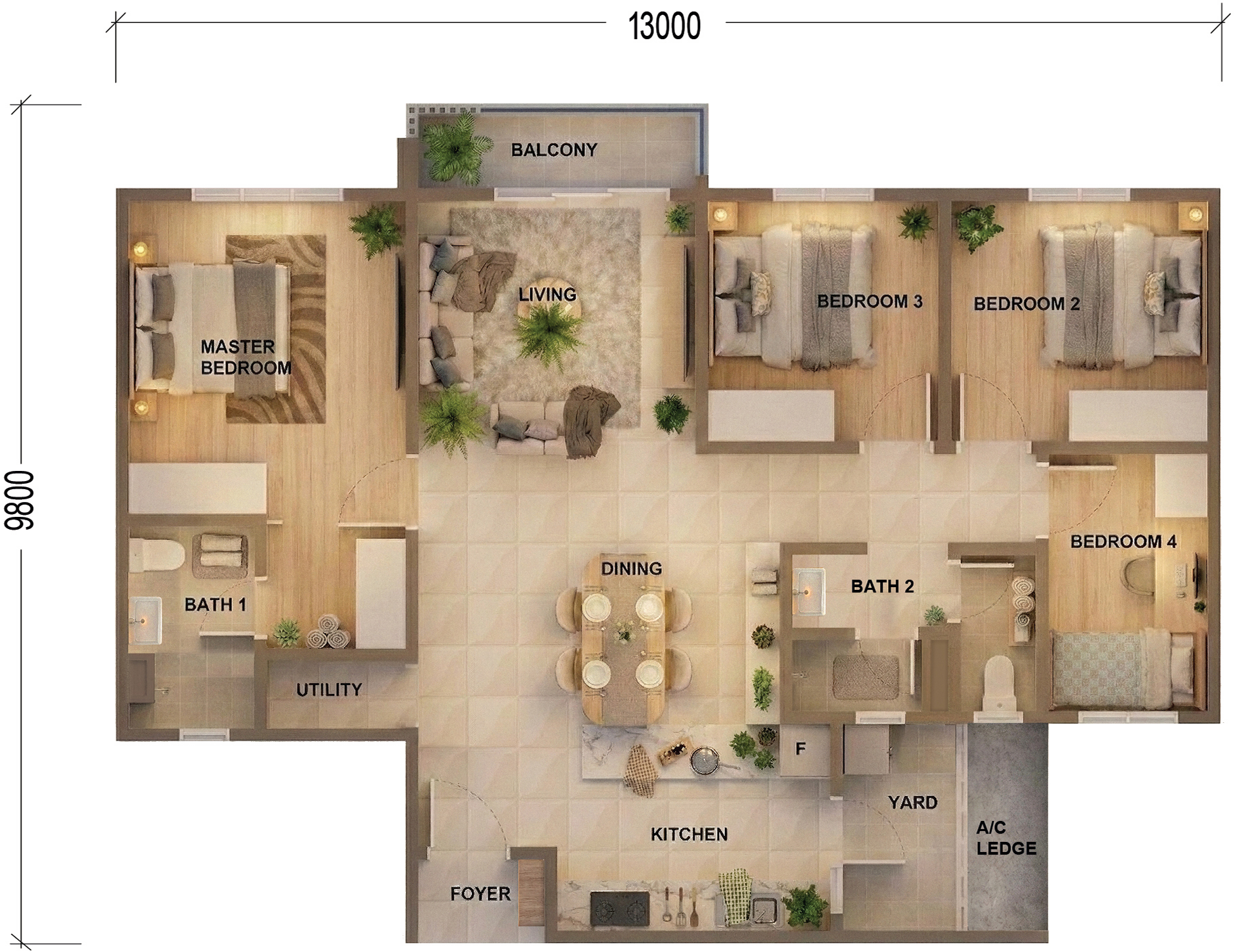 Type A floor plan